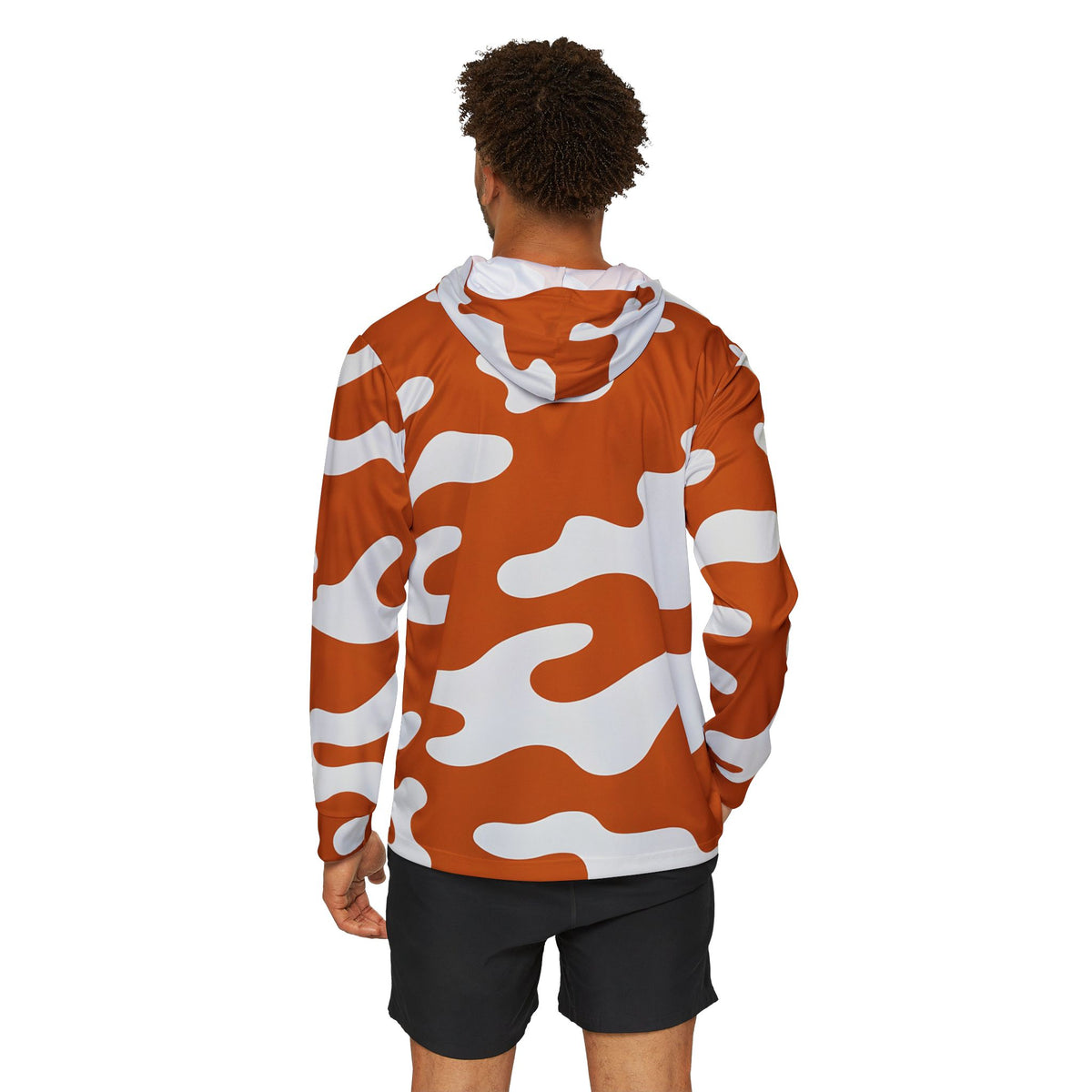 Texas Inspired Camo Men's Fishing UPF Shirt (Hoodie)