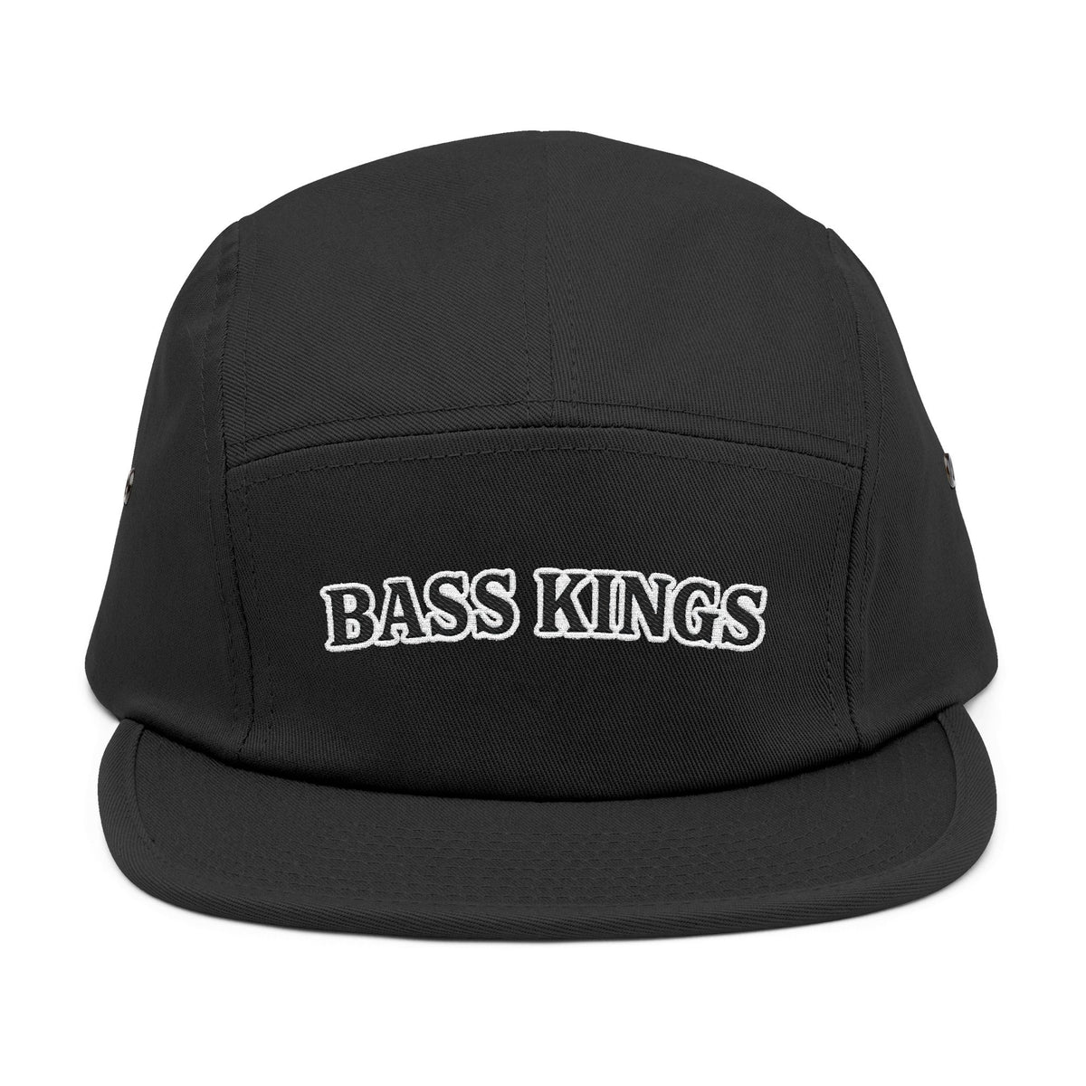 Embroidered 5-Panel Cap — Fishing Hat with Fish Back Logo