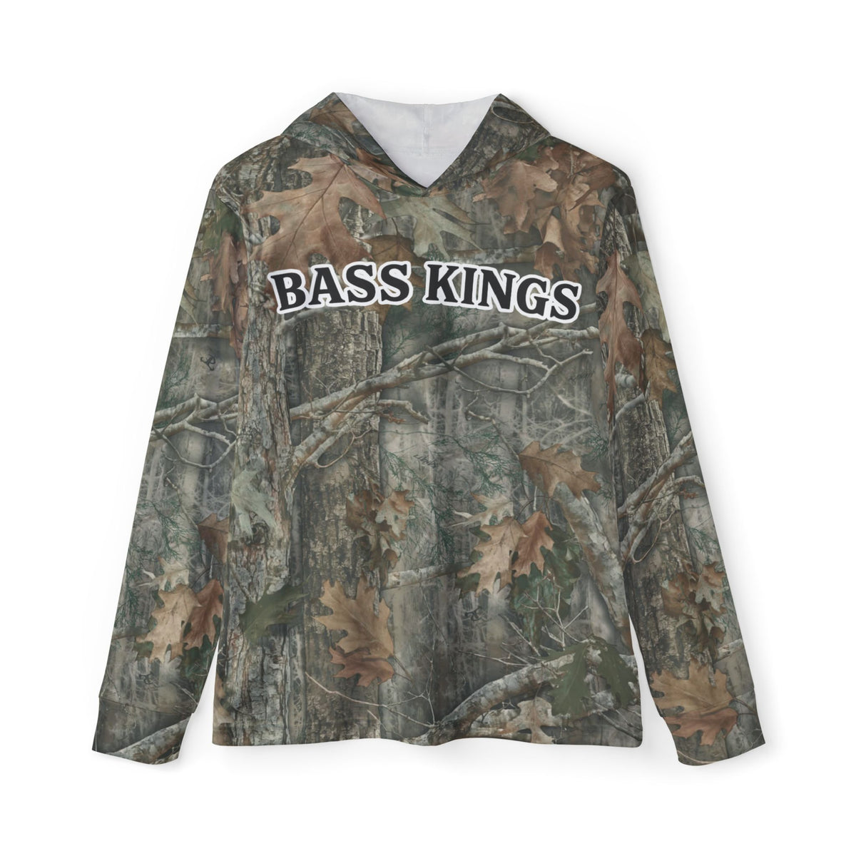 Bass Fishing Camo Long Sleeve Performance Fishing Shirt