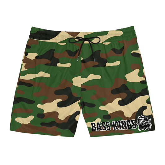 Camo Swim Trunks (Fishing Shorts) Brown
