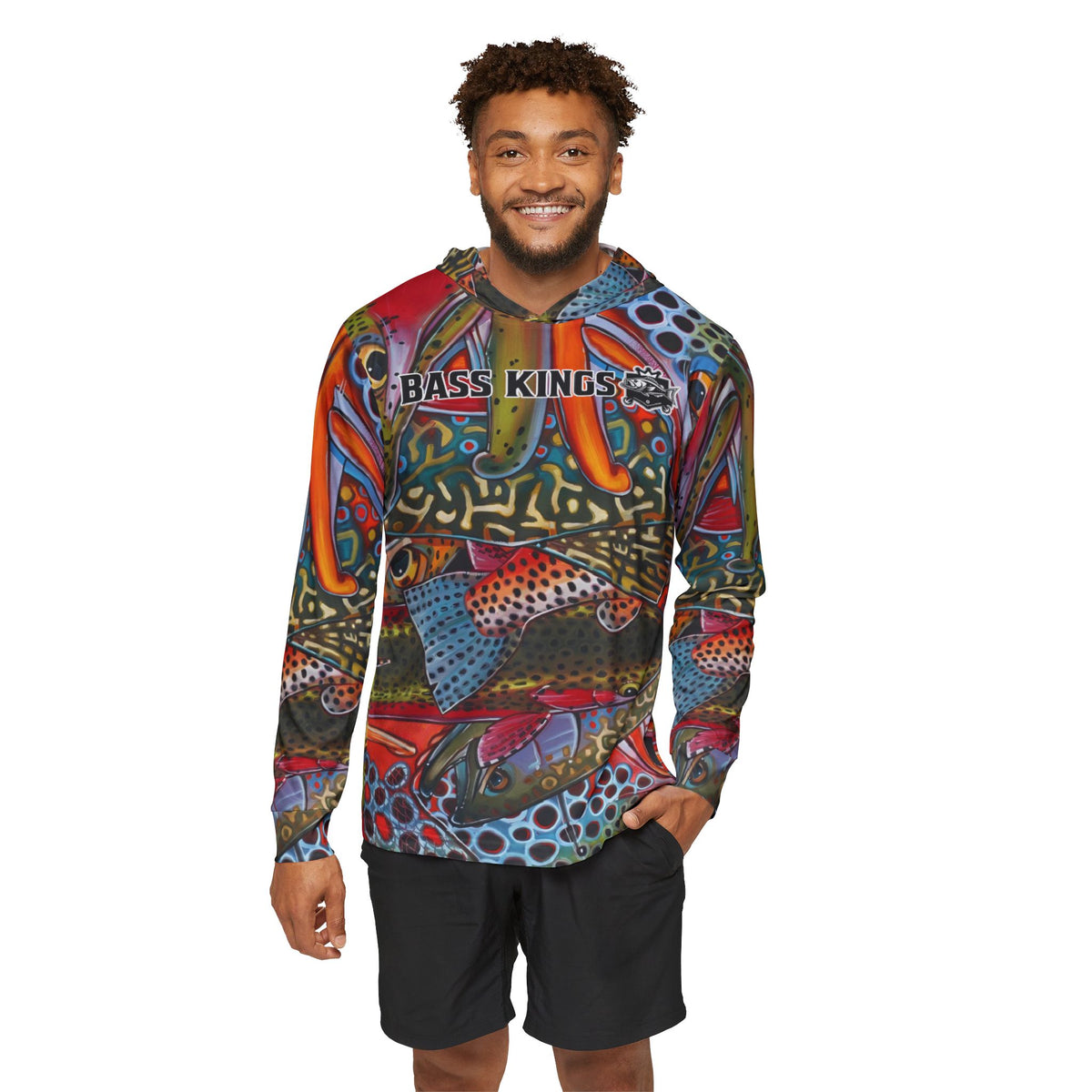 Rainbow Trout Camo Fishing Long Sleeve Performance TShirt UPF