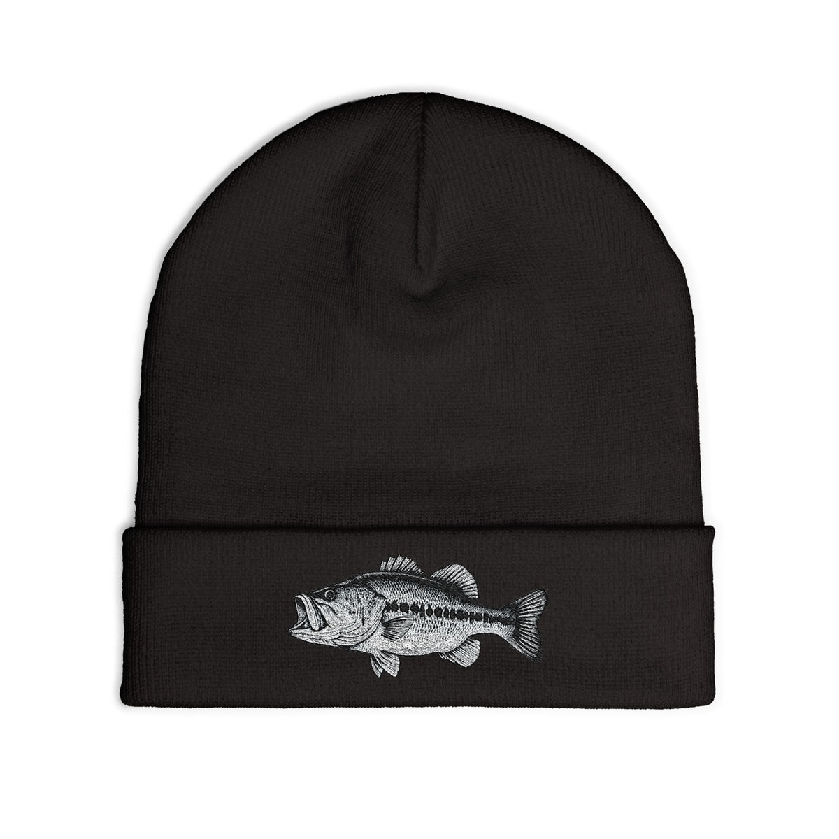 Largemouth Fishing Embroidered Beanie