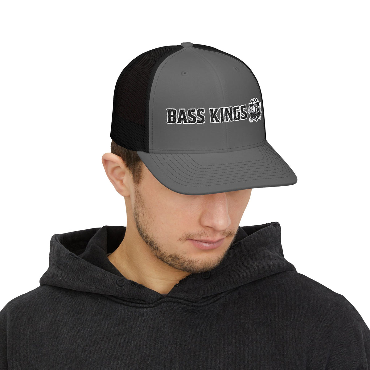 Embroidered Snapback Trucker Cap - Perfect for Fishing Enthusiasts