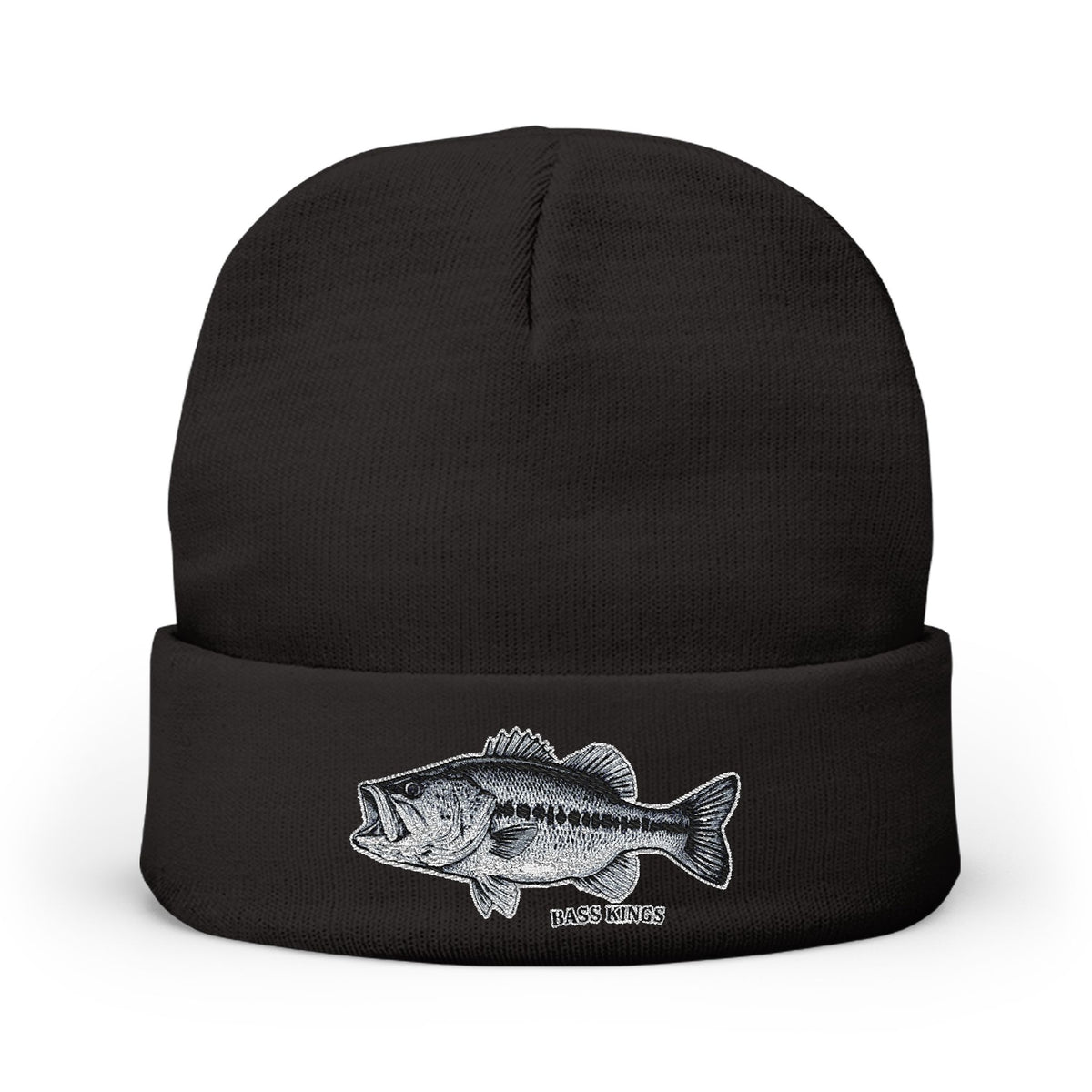Largemouth Fishing Embroidered Beanie