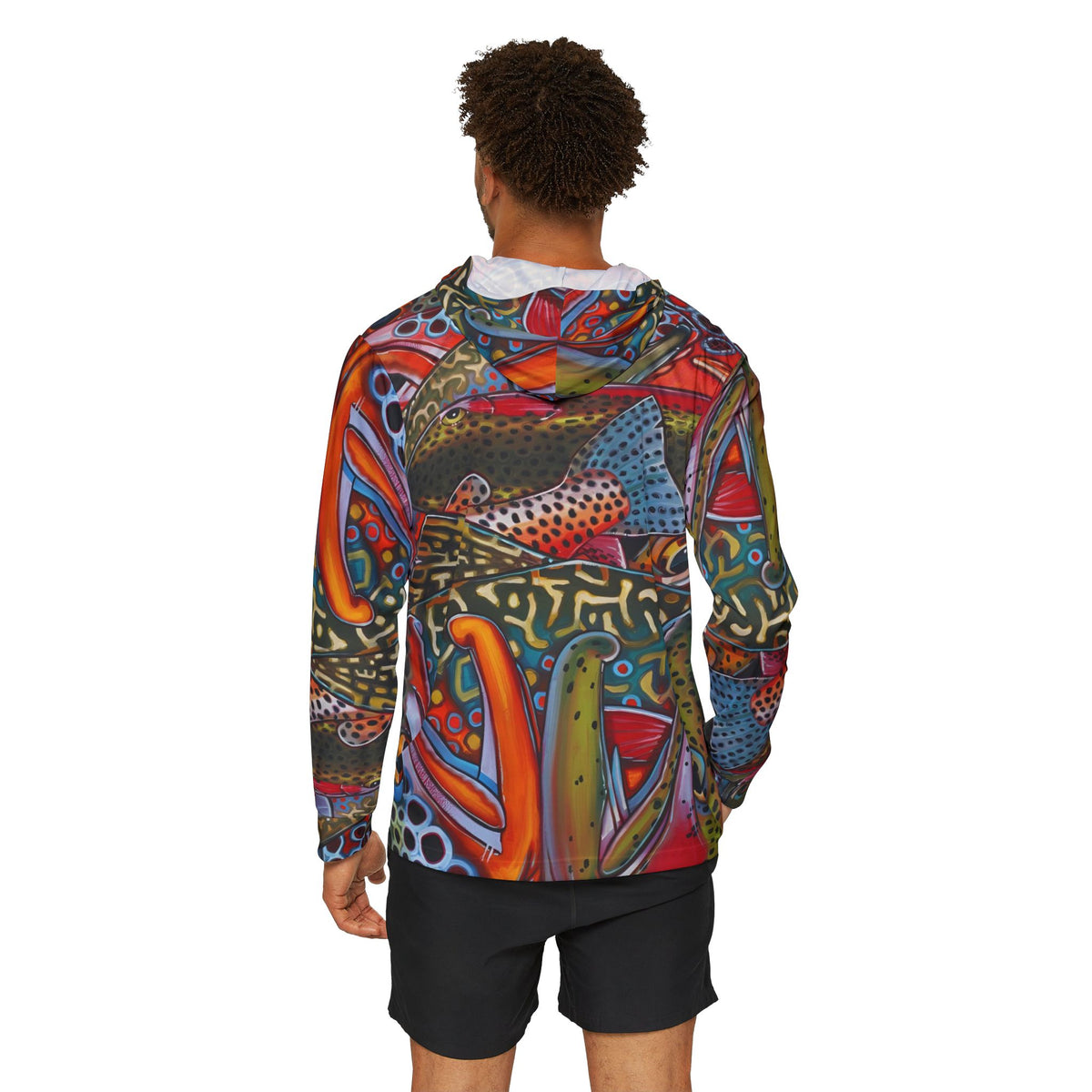 Rainbow Trout Camo Fishing Long Sleeve Performance TShirt UPF
