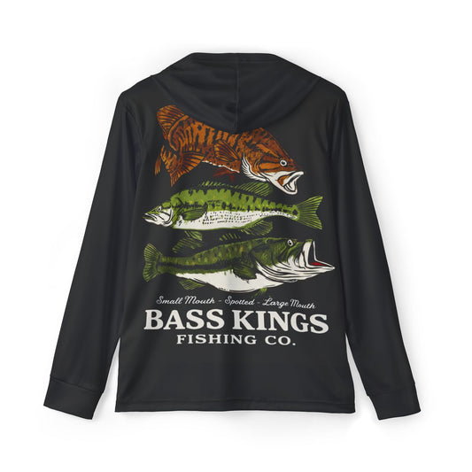 UPF Performance Hooded Fishing Shirt – Smallmouth, Spotted & Largemouth Bass Edition High Quality