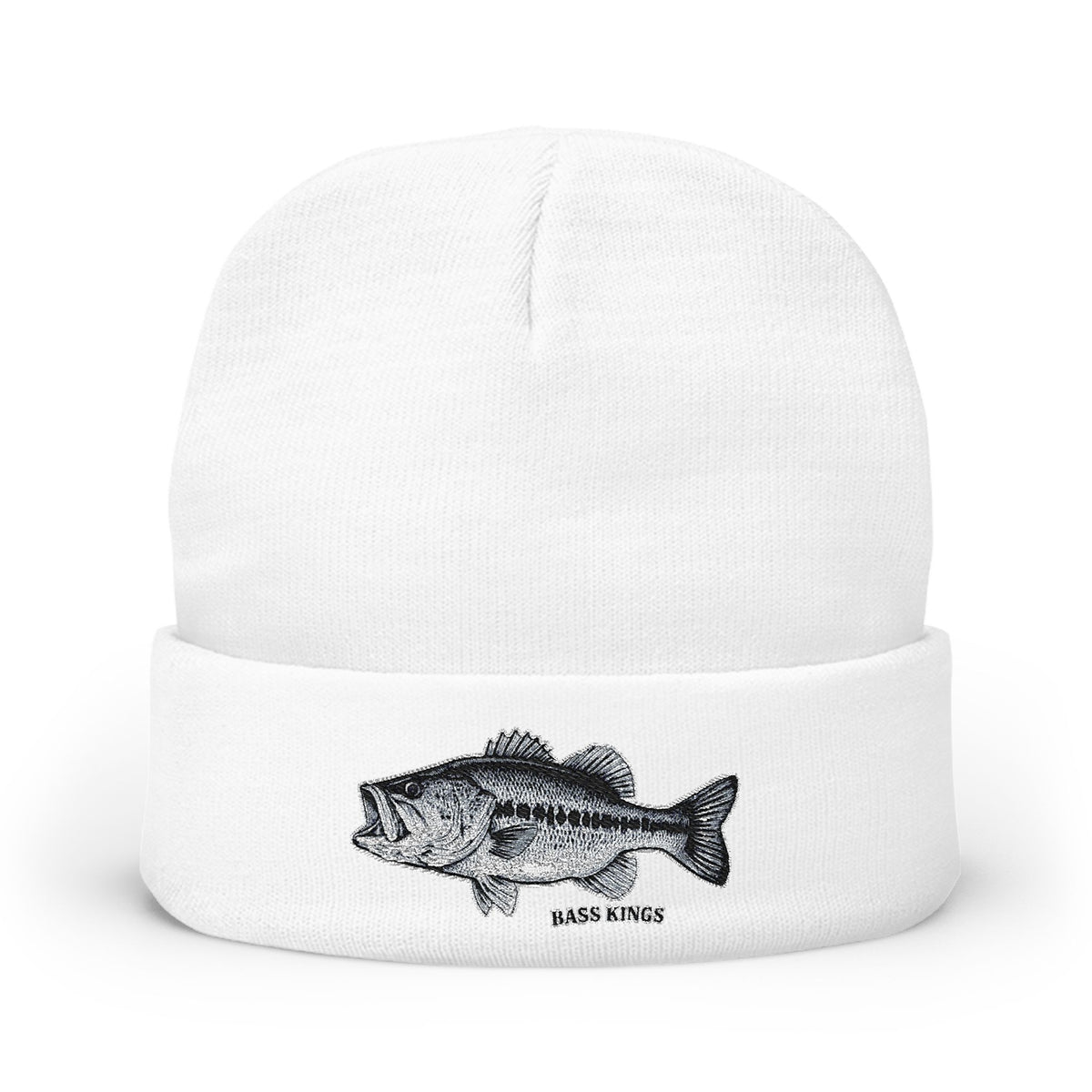 Largemouth Fishing Embroidered Beanie