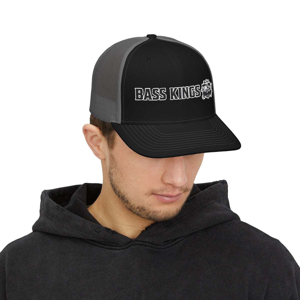 Embroidered Snapback Trucker Cap - Perfect for Fishing Enthusiasts