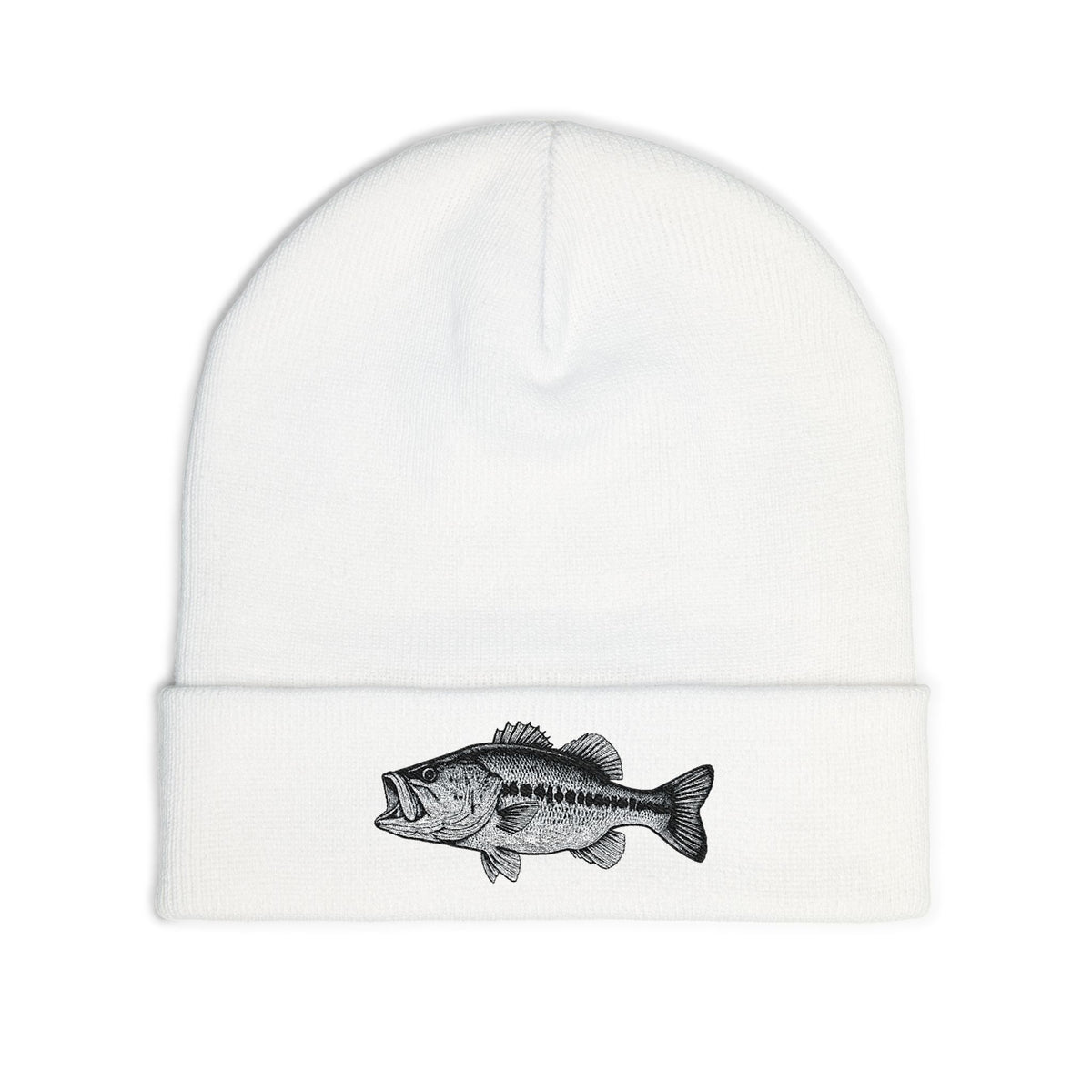 Largemouth Fishing Embroidered Beanie