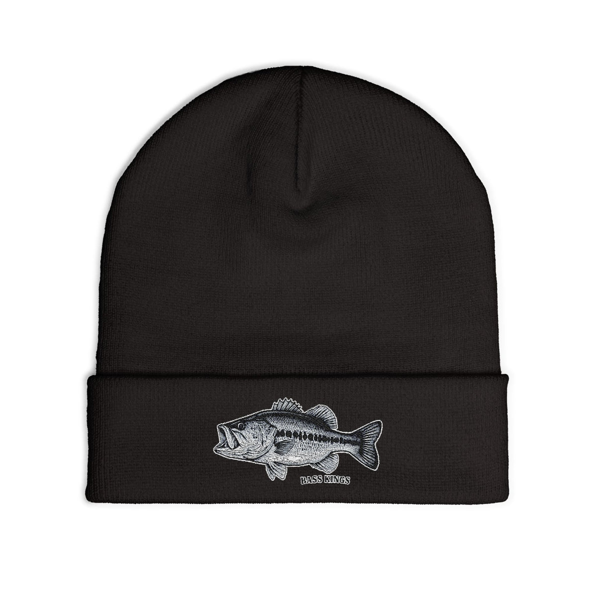 Largemouth Fishing Embroidered Beanie