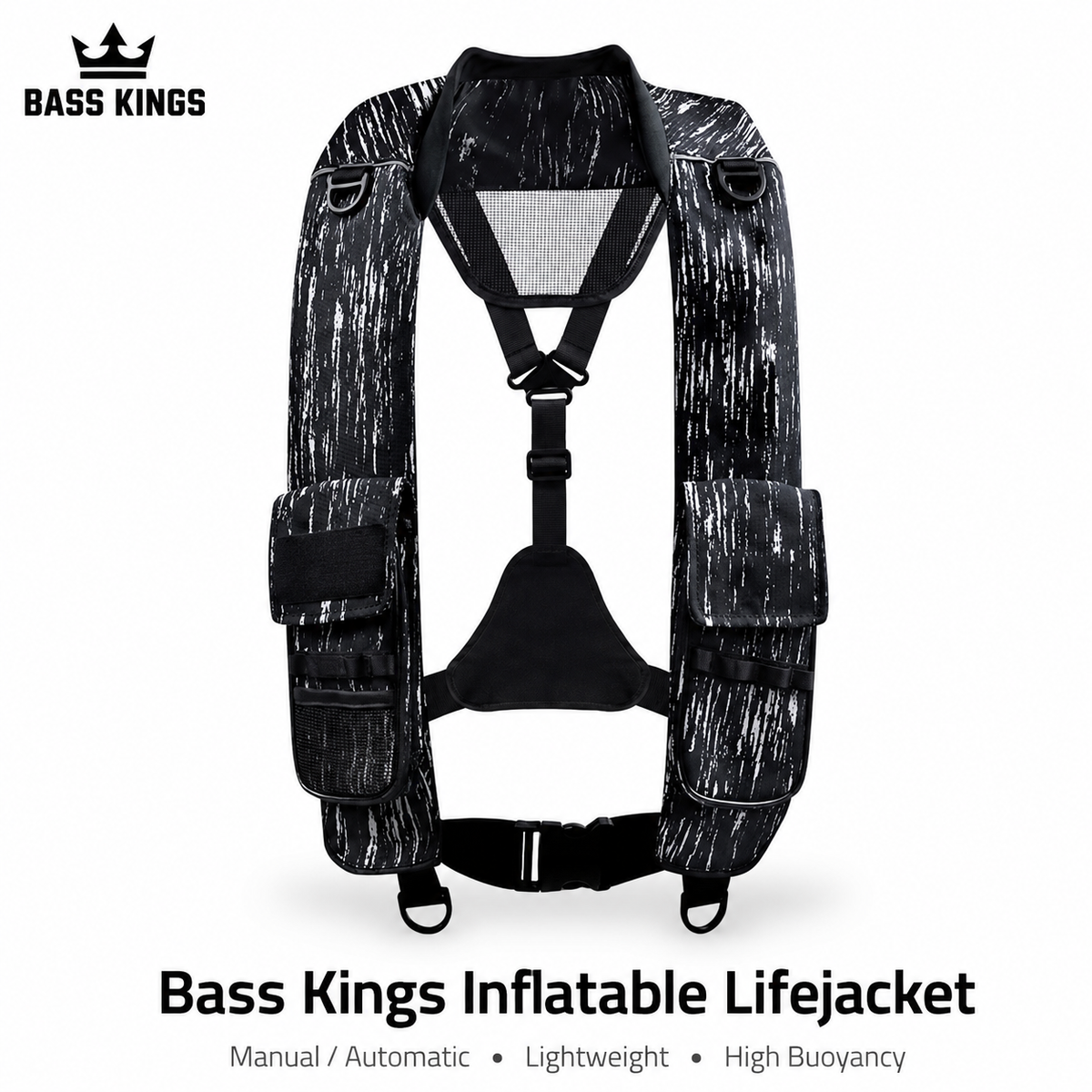 Premium Inflatable Fishing & Boating Life Jacket – Manual/Automatic Lightweight PFD