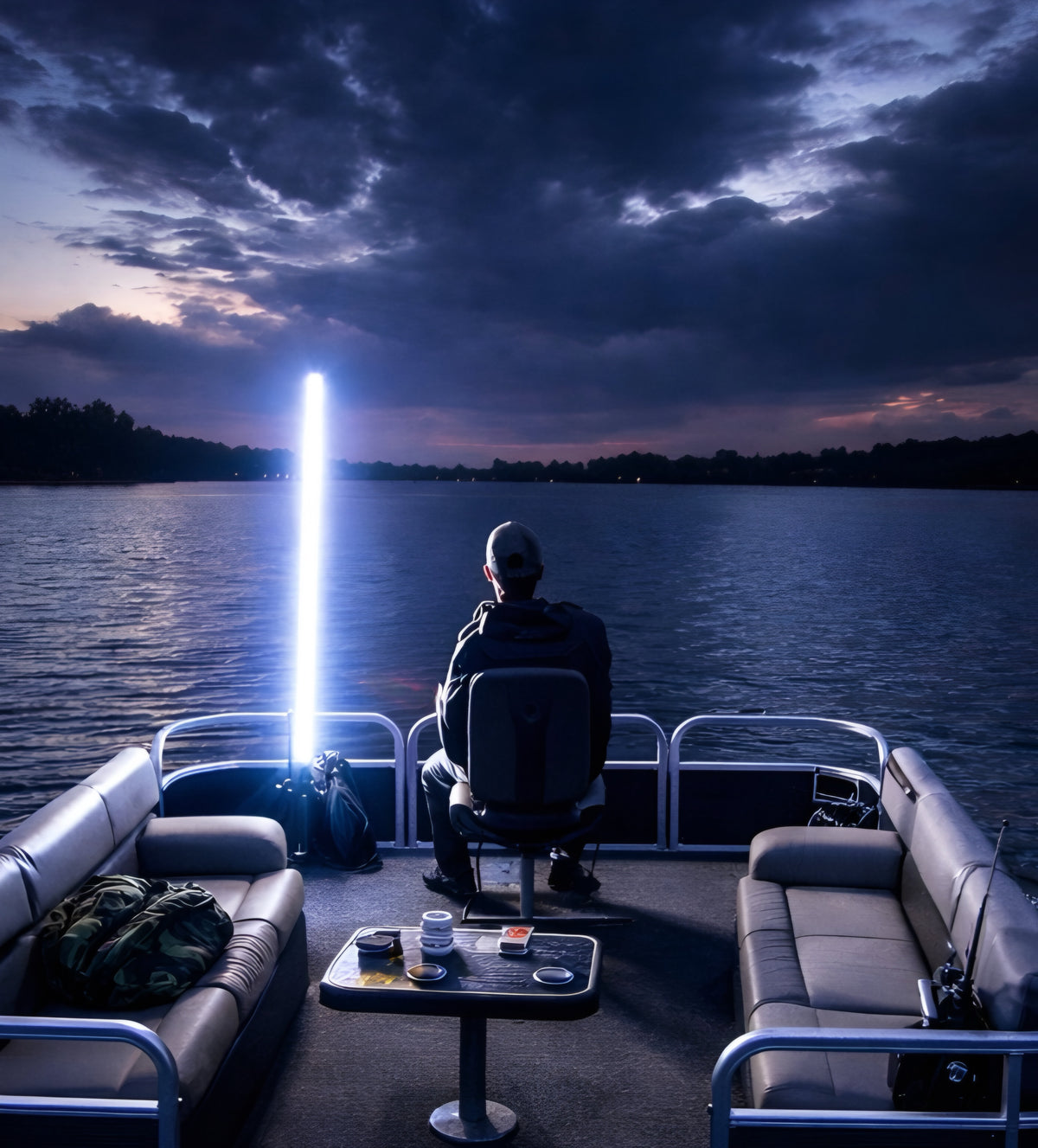 Ultimate LED Boat Combo Kit – 2 Front Nav Lights + 4FT LED Whip Light
