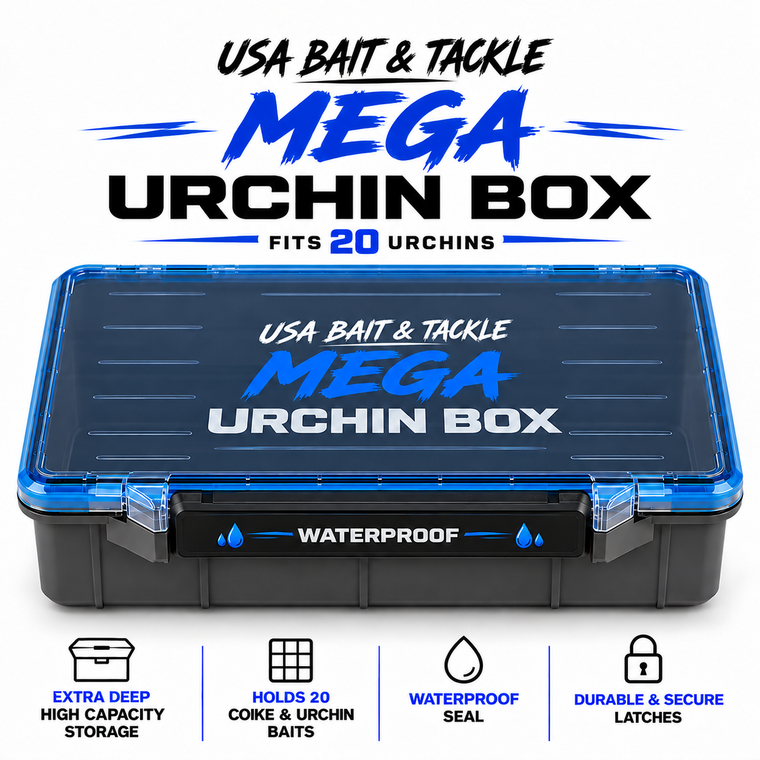 USA Bait & Tackle Mega Urchin Box – holds 20 Urchins