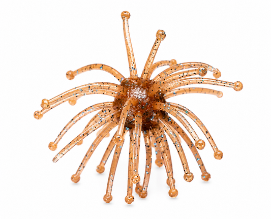 13MM Floating Urchin – Approx. 2.5-Inch Overall Spread – Brown (2-Pack)