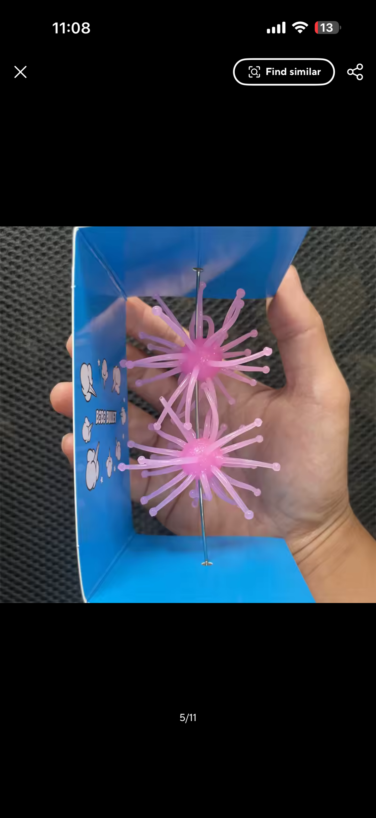 13MM Floating Urchin – Approx. 2.5-Inch Overall Spread – Pink Magic (2-Pack)