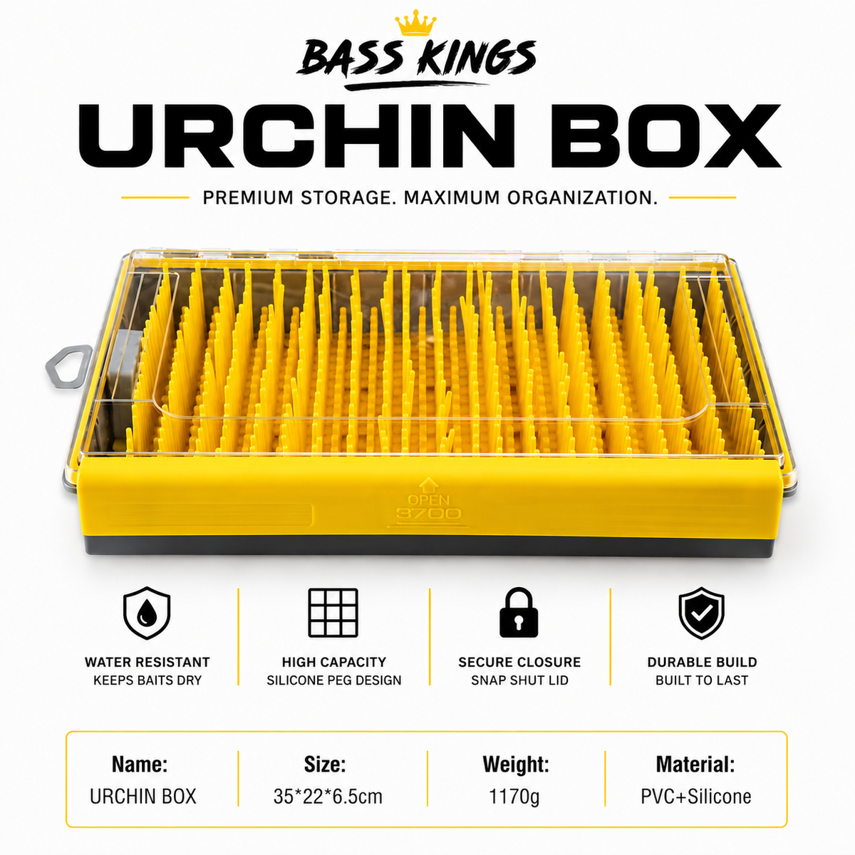 Urchin Storage Box | 17MM–25MM Bait Organizer