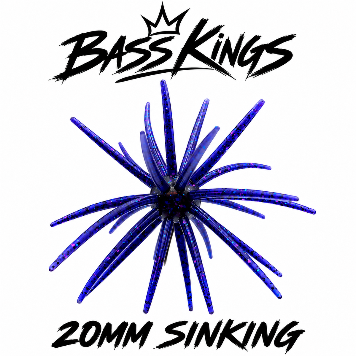 Bass Kings 20MM Sinking Urchin – Junebug