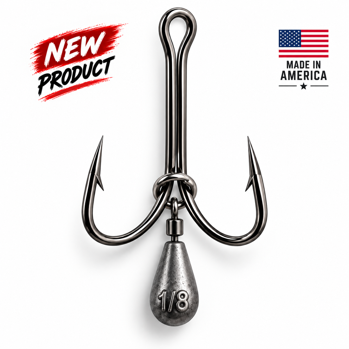 Teardrop Urchin Hook Weighted Rig