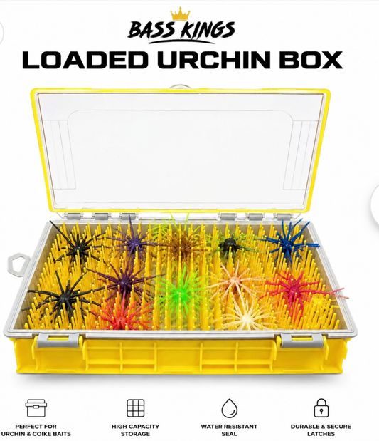 Bass Kings Loaded Urchin Box with randomized 17MM to 25MM urchin baits