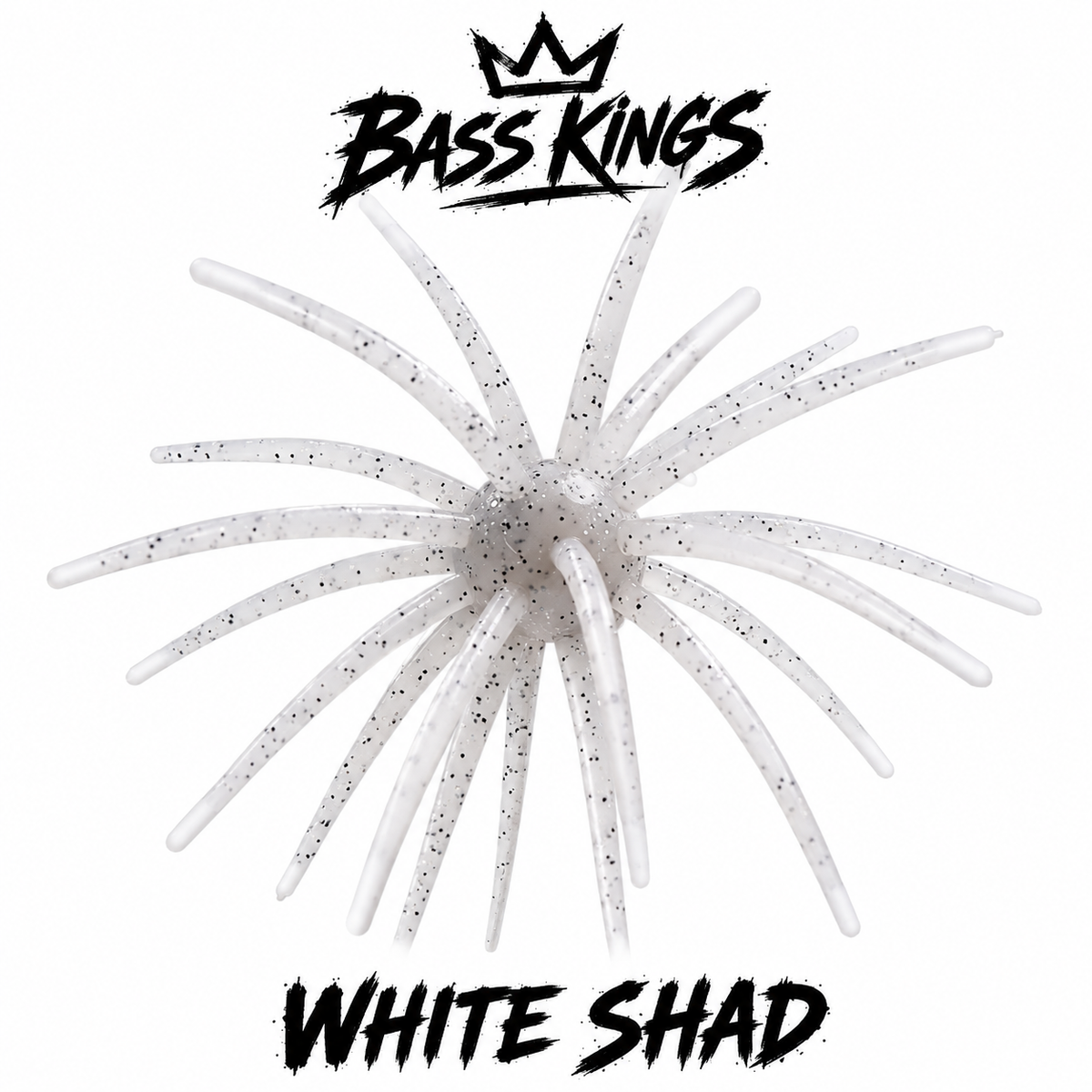 Bass Kings 19MM Floating Urchin – White Shad